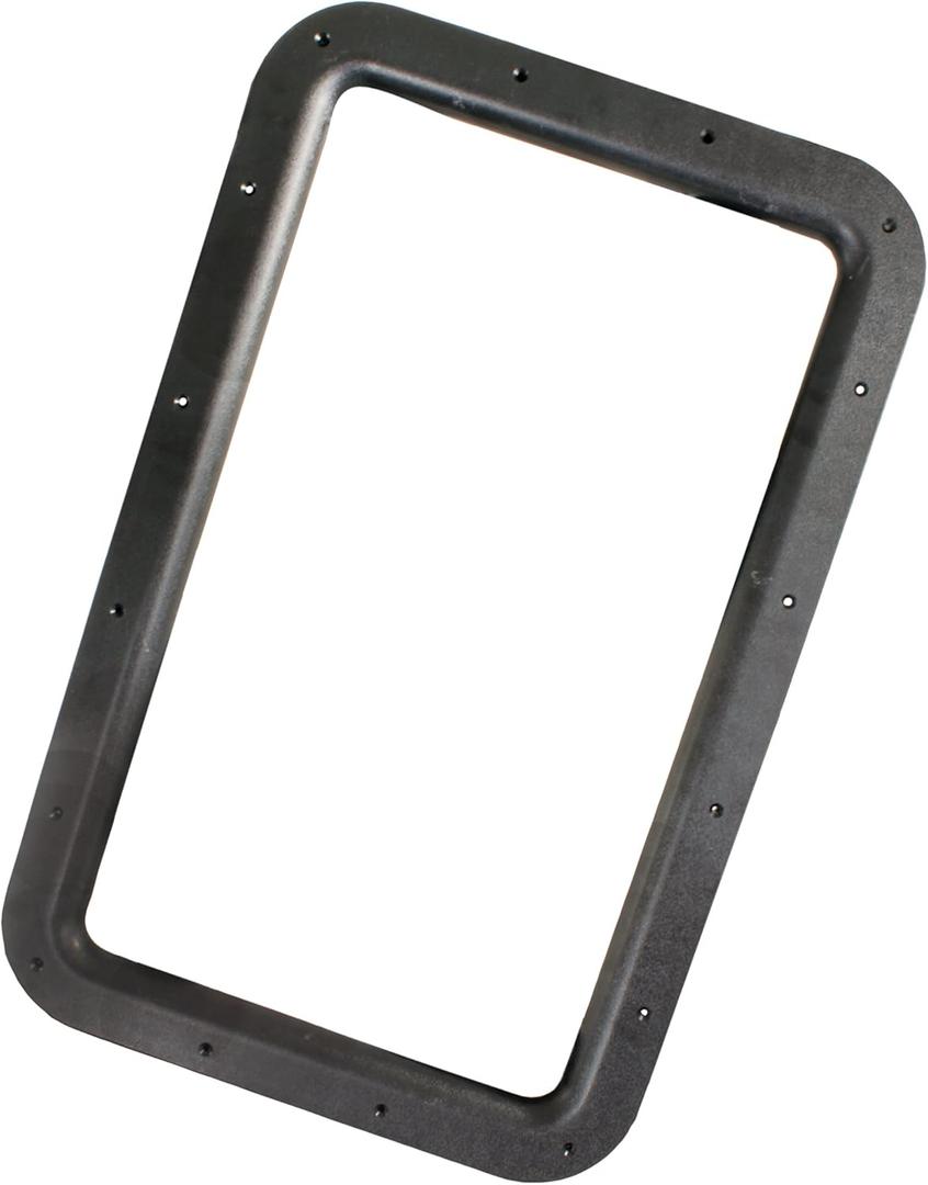 JR Products 11021 Black RV Deluxe Entry Door Window Frame JR Products 11021 Black RV Deluxe Entry Door Window Frame