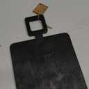 Santa Barbara Design Studio Cutting Boards and Serving Trays Square Handle Wood Charcuterie Board, Small, Black