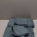 POLYTE Oversize, 60 x 30 in., Quick Dry Lint Free Microfiber Bath Towel Set, 6 Piece (Waffle Weave) (Green)