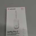 AirFly Pro 2  Bluetooth Adapter, Pair 2 AirPods or Wireless Headphones  3.5mm AUX Bluetooth Transmitter and Receiver for Cars, Boats, Treadmills, TVs & More  Travel Essentials,White