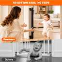 Pawtners Retractable Baby Gates, 34" Tall Extends to 120" Wide Dog Gate