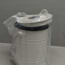 Vipush Compost Bin with Lid Small Countertop Compost Bin includes Inner Liner & 3 Charcoal Filters, White