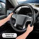 Steering Wheel Cover for Chevy Silverado 1500 2014-2018/2500 2500HD 3500 3500HD 2015-2019/ 4500HD 5500HD 6500HD 2019-2024/ Suburban Tahoe 2015-2020/ Traverse 2018-2023 Chevrolet