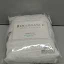 RENAISSANCE HOME FASHION Simplicity Sheer Pinch Pleated Drape Pair – Elegant Window Treatment for Living Room, Bedroom, and Dining Room, 72” x 63", Beige