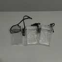 Outus 3 Pieces Waterproof Case ID Card Holder with Floating Sports Case Locker with Hanging Ring and Rope (Clear,5.43 x 3.33 Inch)
