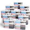 10PACK Clear Zippered Storage Bags for Clothes, 22L Closet Organizers Bag, and Blanket Storage Bags for Bedding, Linen, Blankets, Comforters, Clothing & Toys (White)