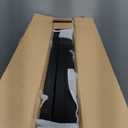 LZRS 3-Panel Freestanding Foldable Wooden Dog Gate Solid Wood & Steel Wire Chew-Resistant Indoor Safety Pet Fence for Doorways & Stairs, Ideal for Small to Medium Dogs & Puppies, Black