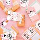 60Pcs Halloween Thank You Tags, Pink Black Ghost Pumpkin Pattern Thank You Favor Tags, Kraft Paper Gift Tags with 10 Cute Designs (6pcs/Design) for Gifts, Baby Shower,DIY Crafts,Jar Tags,Message Cards