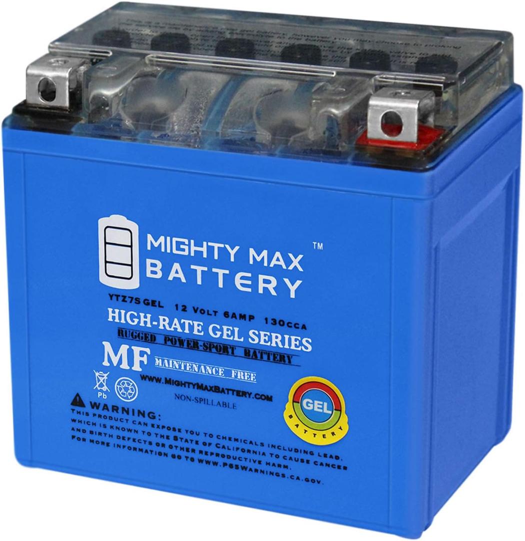 Mighty Max Battery 12V 6Ah Gel Battery for Honda 50 NPS50 Ruckus 2003-2014