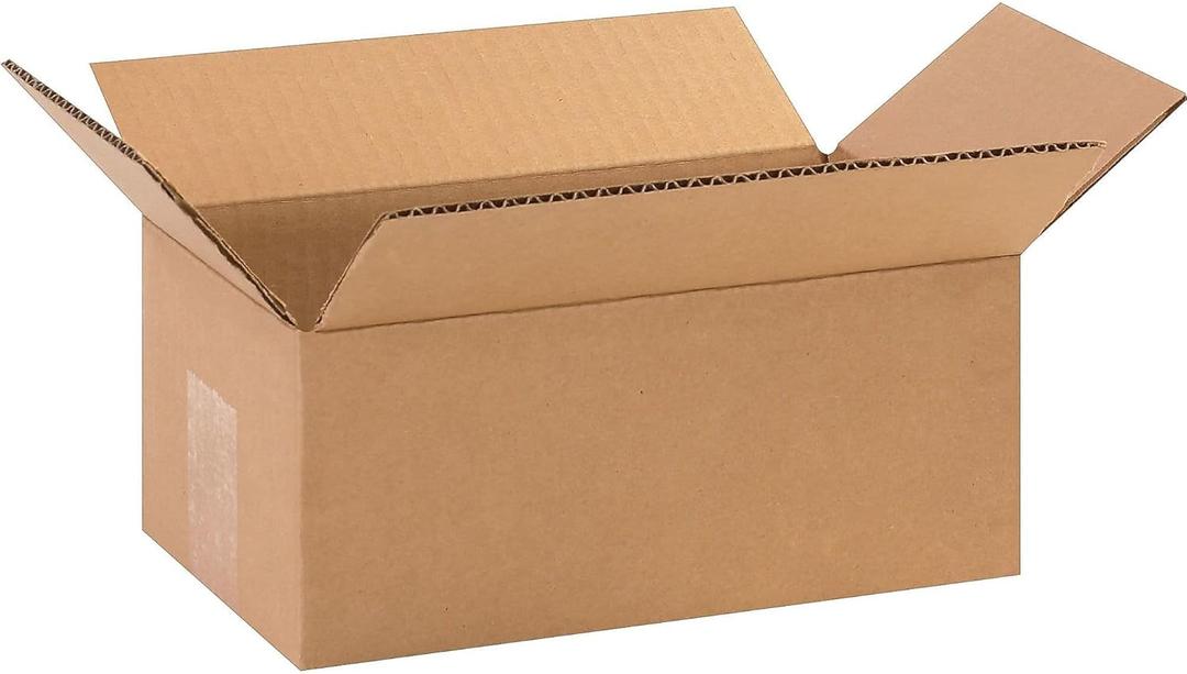 The Packaging Wholesalers 10 x 6 x 4 Inches Shipping Boxes, 25-Count (BS100604)