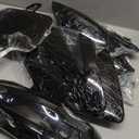 Podoy CRF50 Body Fender Kit for Compatible with XR50 XR 50 CRF 50 SDG SSR Pit Dirt Motor Trail Bike Black with Bolt Work Fairing Plastic (black)