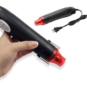 Mini Heat Gun 300W Handheld Heat Gun Dual-Temperature 392 & 662 Hot Air Gun Electric Heating Tools for Removing Epoxy Cup Painting Resin Air Bubbles, Drying Crafts & Shrink Wrap Paint