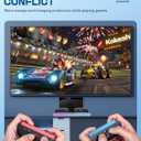 i-Blason Charging Dock Storage Base for Nintendo Switch 2 JoyCon Controllers [9 Game Card Slots] [Ambient Lighting] All-in-one Charging Station Storage Stand Organizer with USB Charging Cable (Black)