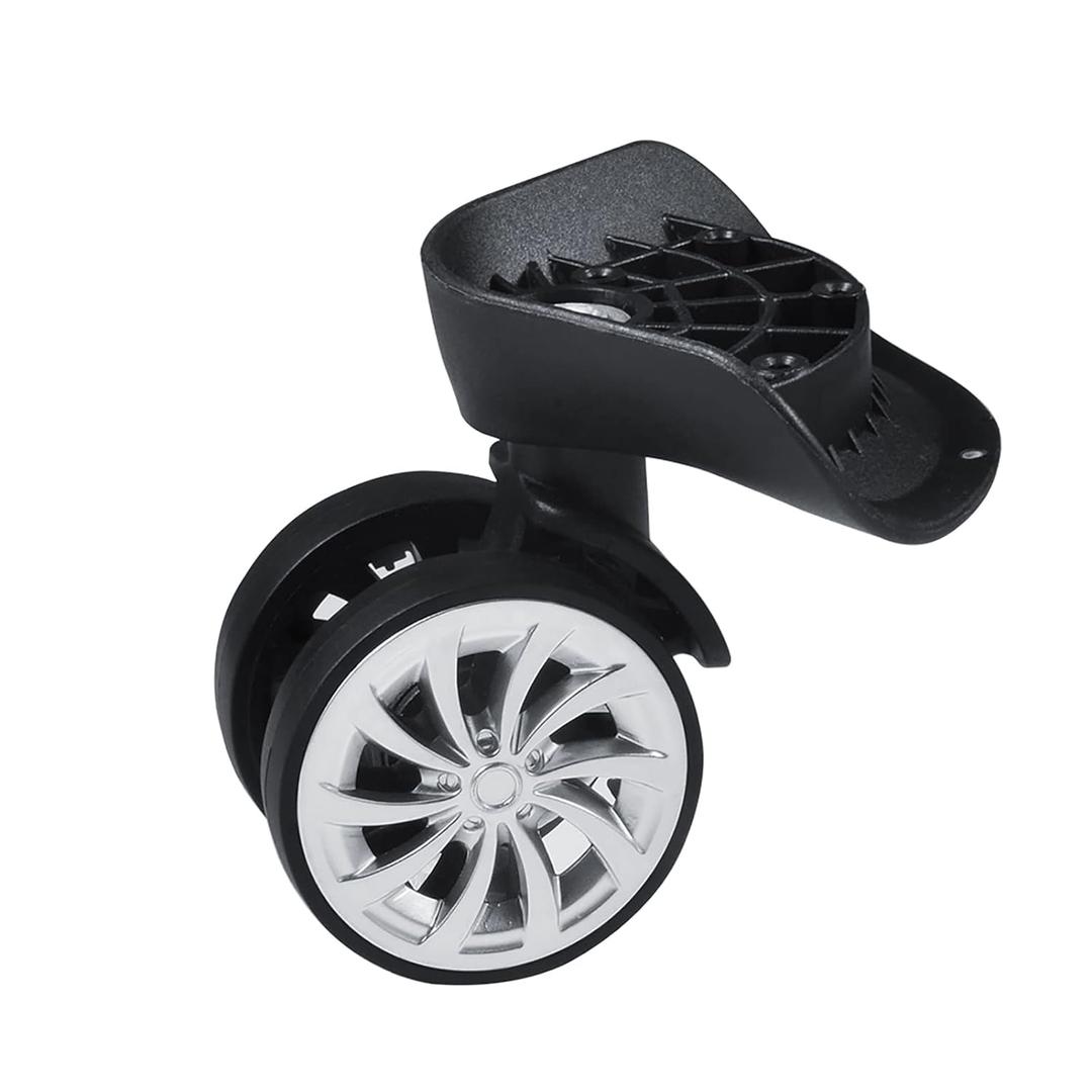 Suitcase Luggage Wheel Replacement, 2pcs 360 Degree Wheels 041-2D, Torque Luggage Swivel Wheel for Travel Customs Case
