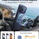 TORRAS Upgrade 360 Magnetic Stand for iPhone 17 PRO Case with Camera Control Button, Fit for MagSafe, Mil-Grade Protection, Slim Soft Edge Translucent Back for iPhone 17Pro 6.3 inch, Black