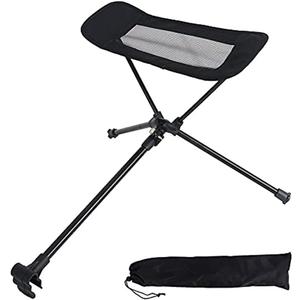 Universal Camping Chair Foot Rest Ottoman Folding Attachable Leg Rest Recliner Lazy Retractable Accessories for Retractable Stool Hammock Beach Chair
