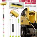 62'' Car Wash Brush with Long Handle, Car Wash Kit with Tire Brush, Tower, Window Squeegee, Chenille Microfiber,Car Detailing Brushes, Car Cleaning Brush Kit Supplies for Car, Truck, SUV, RV