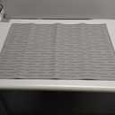 28" x 20" XL Silicone Dish Mat for Kitchen Counter, Heat Resistant Mats,Thicker,for Hot Pots and Pans,Grey