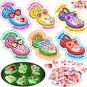 Valentines Day Cards for Kids School - 36 Pcs Valentines Gifts for Kids with Axolotl Shoe Charms Bulk, Funny Valentine Exchange Cards for Boys Girls Toddler Class Classroom Gift Party Favors