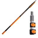 5-30 ft Long Telescopic Extension Pole // Multi-purpose Extendable Pole with Universal Twist-on Metal Tip // Lightweight and Sturdy // Best Telescoping Pole for Painting, Dusting and Window Cleaning