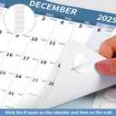 3 x 2025-2026 Wall Calendar 34.8" x 22.8" Large Vertical Yearly Wall Hanging Calenda with Julian Date from July 2025 to June 2026 Thick Paper Calendar 12 Month Annual Planner for Office Fridge(Blue)