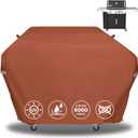 63 Inch Grill Cover for Weber Genesis 300 Series and New 2022 Genesis 300 Grills, Heavy Duty Waterproof Fade Resistant Outdoor BBQ Grill Cover with Elastic Drawstrings, Compared to Weber 7757, Brown