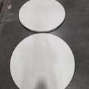 32" Round Folding Cocktail Table - HDPE Matrial Top with Steel Frame, Stable & Easy to Clean - High Top Table for Parties, Patio, Events, 2 Pack, White