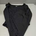 Avidlove Bodysuit for Women Long Sleeve Double Lined Tank Top V Neck Bodysuit Tummy Control Shapewear (Medium, Black)