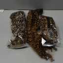 P4/27 Bundles Human Hair Honey Brown Curly Wave Human Hair Bundles 22 24 26 Inch Ombre Curly Bundle Brazilian Virgin Remy Hair Extensions Double Weft 3Pcs/Set Deals