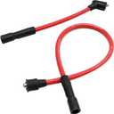 Saihisday 8.8mm Red Spark Plug Wires 2104-0143 Replacement for Harley Davidson Sportster XL 883 1200 1986-2003