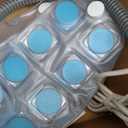 Dribbl Electric Bubble Massage Bathtub Mat – Non-Slip Full-Body Waterproof Hot Tub Spa Mat for Bath with Heater, Motorized Air Pump, and Remote Control, 6-Speed Adjustable Massage, Blue