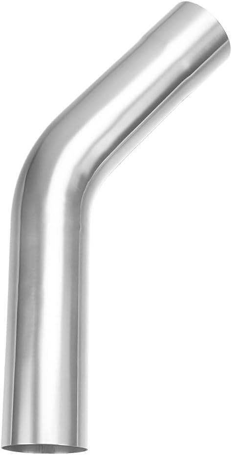 A-KARCK Exhaust 45 Degree Tube 3.5" OD, Stainless Steel Exhaust Pipe Mandrel Bend, Custom Your Own Exhaust System
