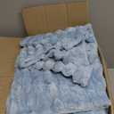 BEDELITE Fleece Queen Comforter Set -Super Soft & Warm Fluffy Light Blue Bedding, Luxury Fuzzy Heavy Bed Set for Winter with 2 Pillow Cases