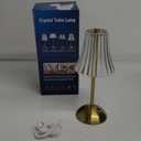 Vintage Lamp,2000mAh Rechargeable Lamps Cordless Lamp,3 Colors+10 Brightness Small Battery Operated Lamps for Bedroom (Gold-Rose)