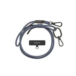 MAGEASY Universal Cell Phone Lanyard - Anti-Theft Rope Crossbody Phone Strap for iPhone 17 Pro Max & Most Smartphones, for Men & Women | 6mm Riverside Blue