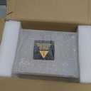 Acrylic Mahjong Case for American Tiles 1.2"0.9"0.5" only,Holds Dice&Chips,Large Capacity Hold Up to 160 Tiles with Mahjong Accessories, Transparent Box for Mahjong Game Set Storage(Tiles are Not Included 