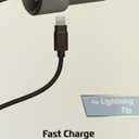 ZGEAR Fast Charge Car Charger - 12 Watt - 6 Foot Dual Output Lightning Car Charger with USB Port 