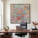 Extra Large Framed Colorful Abstract Wall Art for Living Room, Oversized Square Modern Canvas Prints Paintings, Minimalist Multicolor Big Pictures for Bedroom Dining Hallway Office Wall Decor 40x40 In