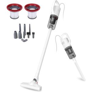 KEROMEE Stick Vacuum Cleaner, Corded Handheld Vacuum Cleaner Mini Electric Broom for Pet Hair Hardwood Floor Cat Litter Carpet Cleaning (16ft-Cord)