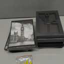 GOmaize Front Loading Black Picture Frame 4x6 Set of 10 Wall and Table Mounting