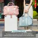 HYC00 Travel Duffel Bag,Carry-on Overnight Weekender Bags for Women,Sports Tote Gym Bag with Wet Pocket