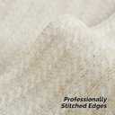 FUTEI Beige Decorative Throw Pillow Covers 20x20 Inch Set of 2,Soft Chenille Striped Textured Cushion Covers,Home Decor for Couch Bed Living Room Office Car