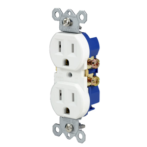 HYPRR TOUGH 15 Amp 125 Volt Tamper Resistant Duplex Receptacle 2 PRS White