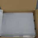 Citylife 3 PCS Plastic Storage Bins with Latching Lids Portable Project Case Clear File Box Stackable Storage Containers for Organizing A4 Paper, Photo, Document, Scrapbook (5QT)