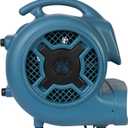 XPOWER X-830 Pro 1 HP 3600 CFM Centrifugal Air Mover, Carpet Dryer, Floor Fan, Blower, for Water Damage Restoration, Janitorial, Plumbing, Home Use Blue