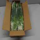 20 Bundles Artificial Plants Outdoor Fake Monkey Grass with Flowers (White)