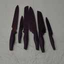 Wanbasion Purple Professional Kitchen Knife Chef Set, Stainless Steel, Dishwasher Safe with Covers