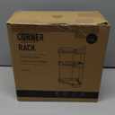 Aveniee Corner Bathroom Counter Organizer, Bathroom Countertop Shelf Makeup Storage, Clear Perfume Tray Holder (3 Tiers, White)