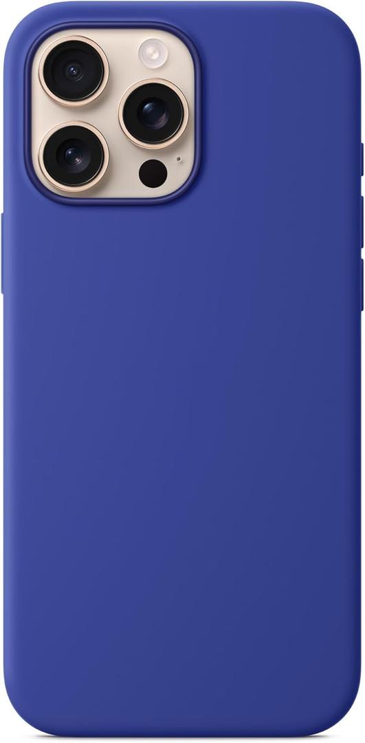 Silicone Case Compatible with 2024 iPhone 16 Pro Max 6.9 inches (Blue)