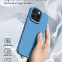 for iPhone 15 Pro Case Liquid Silicone Slim Shockproof Protective Cover 6.1 Inch Anti-Scratch Drop Protection,Cornflower